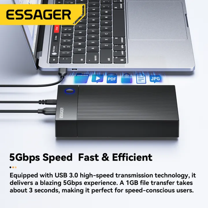 Essager%203.5-inch%20SATA%203.0%20Hard%20Drive%20Enclosure%20Dock%205Gbps%20USB3.0%20UASP+TRIM%20Tool-Free%20External%20Case%20For%202.5/3.5%20Inch%20SATA%20HDD/SSD%20-%20Image%206