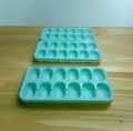 Ice cube tray different shapes in one trey heart star flower shape 18 cubes plastic mould. 