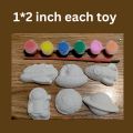 DIY Ceramic Toys Painting Kit With Acrylic Paints Set For Kids | Plaster Toys Kit | Diy Painting Kits | Fun Activity For Kids | Art and Craft Kit | Kids Gift Items | Goodie Bag Gifts and Party Favors. 