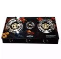 3 Burner Gas Cooker with Glass Top and Company Warranty. 