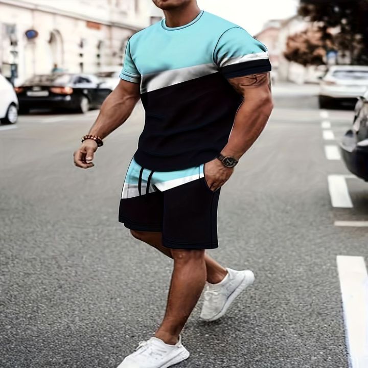 2025%20New%20Summer%20Men's%20Sportswear,%20Men's%20Loose%20Fashion%20Clothing,%203D%20Printed%20T-Shirt%20Shorts,%20Men's%20Simple%20Clothing%20Fashion%20Set,%20Li%20-%20Image%207