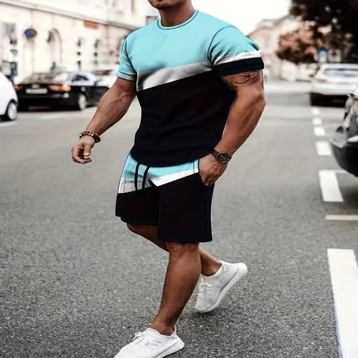 2025%20New%20Summer%20Men's%20Sportswear,%20Men's%20Loose%20Fashion%20Clothing,%203D%20Printed%20T-Shirt%20Shorts,%20Men's%20Simple%20Clothing%20Fashion%20Set,%20Li%20-%20Image%207