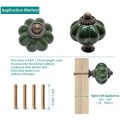 3/6/12PCS Polished Metal & Dark Green Ceramic Knobs Set - Secure Cabinet and Dresser Pulls with Hardware for Home Decoration.