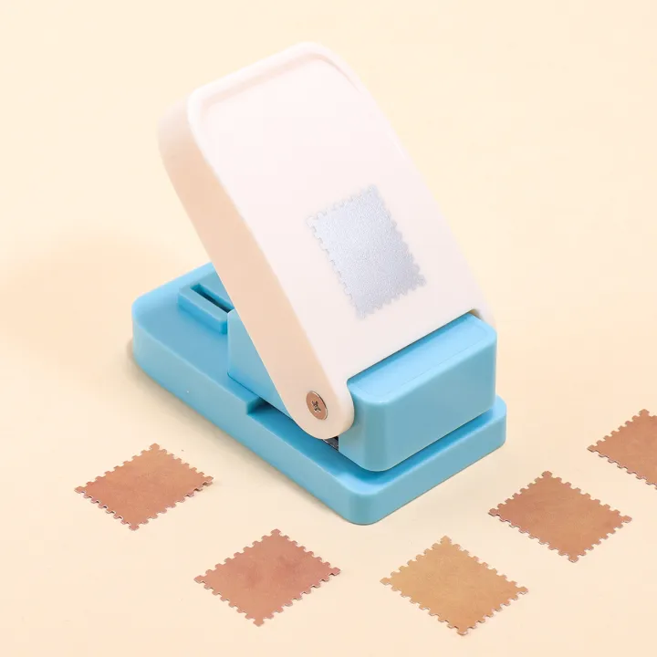 Rectangular Paper Punch Rectangular Postage Stamp Punches Lever Action Puncher for Paper ...