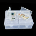 A plastic storage box with 12/14 adjustable dividers - suitable for storing jewelry, DIY crafts, small tools, and some candies. 