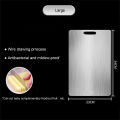 316 Stainless Steel Chopping Board Panel Kitchen Household Thickened Double Sided Kneading Dough Board Fruit Meat Cutting Board.