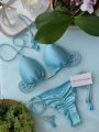 Adjustable Bandage Bikini Set 2023 Swimwear Swimsuit Woman Sexy Bathing Suits Solid Bikinis Triangle Female Summer Beachwear. 