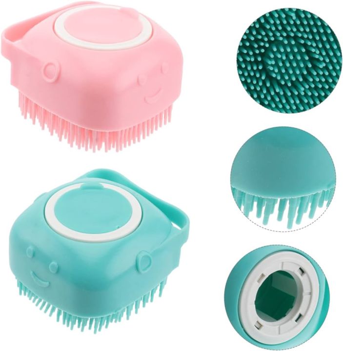 Pet%20Dog%20Shampoo%20Brush%202.7oz/80ml%20Cat%20Massage%20Comb%20Grooming%20Scrubber%20Brush%20for%20Bathing%20Short%20Hair%20Soft%20Silicone%20Rubber%20Brushes%20-%20Image%202