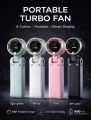 Turbo Fan | 5-Speed Powerful Airflow | USB Charging | Foldable Cooling Fan. 