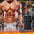 Men Neoprene Sauna Zipper Waist Trainer Corset Vest Belly Trimmer Compression Body Shaper Shirts Slimming Belt Faja Shapewear.