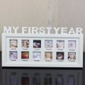 My First Year Baby Photos Frame for 1 to 12 Months for Newborn. 