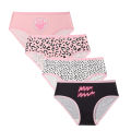 New 4PCS Children's Panties Alphabet Printed Breathable Triangle Panties Girls Student Panties Teenage Teenage Panties Trousers. 