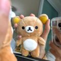 12cm Cute Rilakkuma Korilakkuma Plush Toy Cartoon Brown Beige Bear Stuffed Doll Adorable Plushies Birthday  For Girl. 