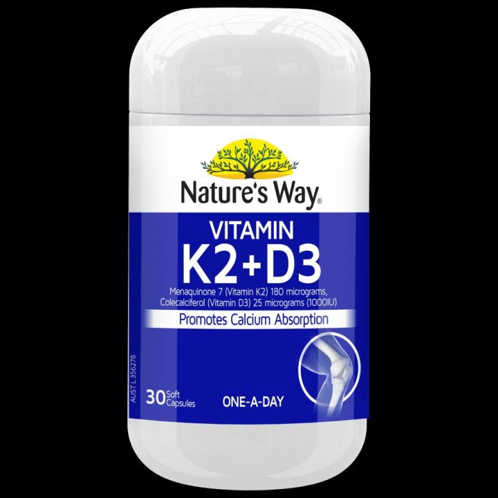 Nature's Way Vitamin K2 +D3