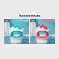 Baby Soft Rubber Waterproof Shampoo Cap Children Shampoo Artifact Baby Shampoo Cap Adjustable Ear Protectors Dinosaur Pattern. 