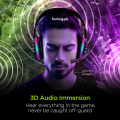 GM103 Gaming Headphones - Over-Ear Stereo Sound Rgb Headset with 360Â° Adjustable Noise Reducing Microphone for PC, Laptop, Mobile, PS4, Xbox - 3.5mm Wired Plug - Red & Black - By FunBug. 