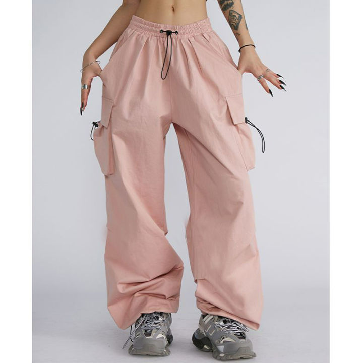 Big%20Size%20Female%20High%20Street%20Cargo%20Pants%20Lady%20Baggy%20High%20Waist%20Straight%20Leg%20Trousers%20Girls%20Classic%20Fashion%20Drawstring%20Pants%20-%20Image%203