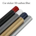 3D Carbon Fiber Vinyl Wrap Film Waterproof Car Stickers Console Computer Laptop Skin Auto Motorcycle Accessories. 