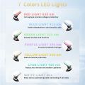 7 Color LED Facial Beauty Device, Multifunctional Face & Neck Massager with Vibration, Red & Blue Light Therapy. 