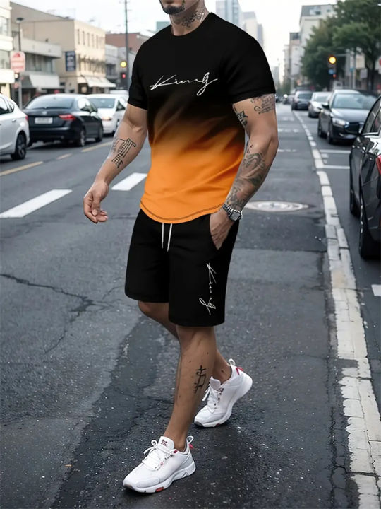 2025%20New%20Summer%20Men's%20Sportswear,%20Men's%20Loose%20Fashion%20Clothing,%203D%20Printed%20T-Shirt%20Shorts,%20Men's%20Simple%20Clothing%20Fashion%20Set,%20Li%20-%20Image%204