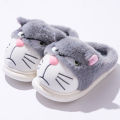 Fluffy Slippers Women House Cute Cartoon Casual Winter Designer Shoes Girls Home Flats Elegant Plush Fashion Footwear Large Size.