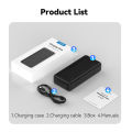 TELESIN 30W PD Fast Charger For OSMO 360 Action 5pro 3 Slots Battery Pocket Charging Box for OSMO Action 5pro 360.