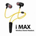 IMAX Neckband Wireless Handfree Bluetooth 5.2 Earphones Magnetic Sports Waterproof TWS Headset with Mic. 