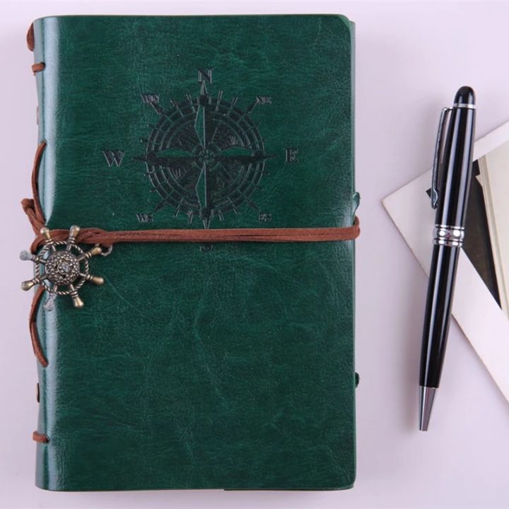 PU Leather  A7 Binder Notebook Cover Daily Note Book Vintage Colour Paper Kraft Notebook