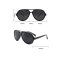 1/2/3pcs Anti Myopia Astigmatism Glasses With Perforated Vision Fatigue Pinhole Glasses For Male And Female Vision Improvement.