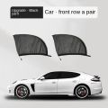 2pcs Car Rear Side Window Sunshade UV Protect Shield Mesh Prevent Mosquito Sunshine Privacy Protection Foldable Curtain. 