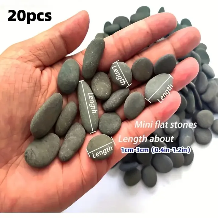 20Pcs%20Natural%20River%20Rocks%20Smooth%20Flat%20Stones%20in%20Grayish-Black%20Tones%20Perfect%20for%20Handmade%20Crafts%20Fish%20Tank%20Decor%20Rock%20Painting%20-%20Image%206