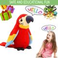 Talking Macaw Parrot Repeat What You Say Stuffed Animal Plush Toy Electronic Record Animated Bird Speaking Parrot Pet Plush Toys. 