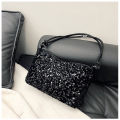 Zk_shoping women bag fashion cute tote shoulder bag shiny party evening clutch shoulder bag women handbag. 