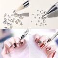 Rhinestone Picker Dotting Pen, Dual-ended Rhinestone Gems Crystals Studs Picker Wax Pencil Manicure Nail Art DIY Decoration Tool. 