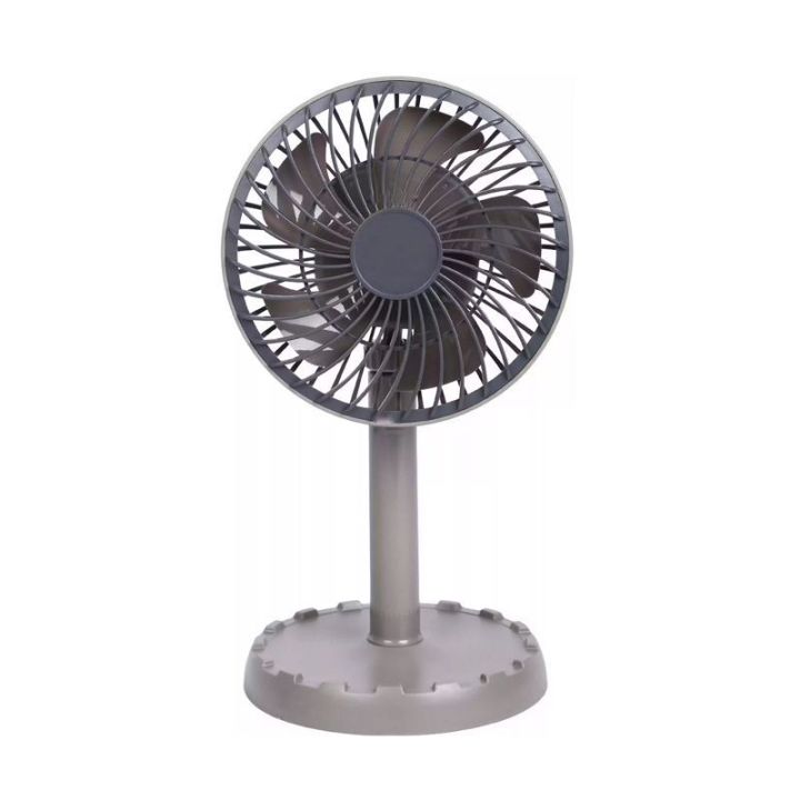 Joy Super JY-2218 Professional Rechargeable Portable Mini Table Fan Strong Wind Left to Right Oscillating Angle 45 Degrees - AC/DC