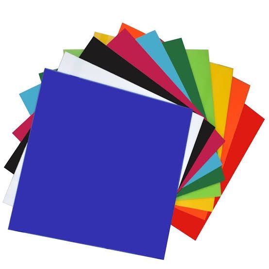 Coloured Acrylic Sheet A4 (8" by 12") 2mm thick, 11 Colours Plastic Panel Sheets