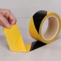 Black And Yellow PVC Warning Tape, Warehouse Floor Markings, Waterproof Zebra Crossing Safety Signs. 