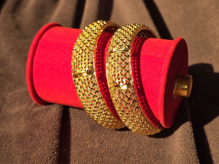 Bianca's Collection / Elegant Gold-Plated Women Fashion Bangles / Gold Plated Bangle / Bangle