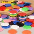 100Pcs/pack 25MM Plastic Montessori Learning Education Math Toy Plastic Poker Chips Bingo Chip Markers Token. 