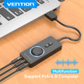 Vention USB External Sound Card USB to 3.5mm Audio Adapter USB to Earphone Microphone for Macbook Computer Laptop PS4 Sound Card. 