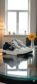 Sneakers for men lightweight lace up Korean mesh trendy multicoloured and red shoes for men.