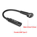 USB 3.1 Type C USB C Laptop Charger Power Adapter Converter USB Type C Female to 4.0*1.35 5.5*2.5 4.5*3.0 4.0*1.7mm Dc Plug Jack.