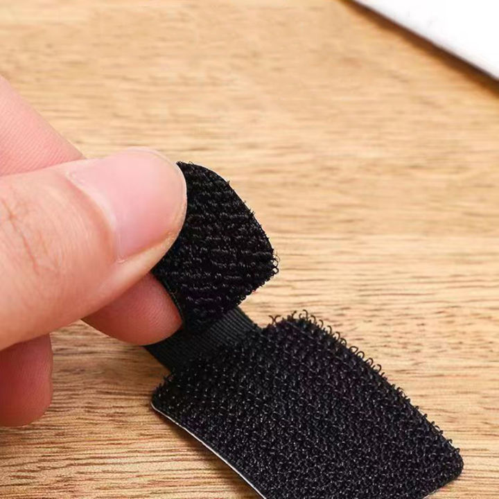 10/20/30pcs%20Reusable%20Hook%20and%20Loop%20Cable%20Ties%20Cord%20Rope%20Holder%20Self%20Adhesive%20Adjustable%20Cord%20Organizer%20Home%20Office%20Essentials%20-%20Image%204