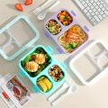 Bento Box Leakproof Lunch Food Storage with Stackable Design Carry Handles Office School for Kitchen Restaurant Use Lunch Box.