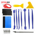 19Pcs/10Pcs Car Wrapping Vinyl Tool Kit Window Film Tint Tools Car Wrap Sticks Edge Trimming Squeegee Tinting Felt Edge Squeegee. 