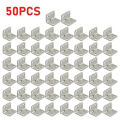 50PCS L-shaped Board Brackets Table Chairs Cabinets Wardrobes Fixed Connectors L-shaped Corner Code Hardware 90 ° Connectors.