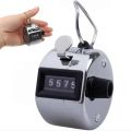 Tasbih Hand Tally Counter Tosbi Metal Tasbeeh With Finger Ring - Silver. 
