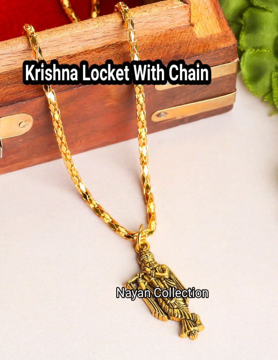 Hindu Religion item Locket With Chain -1 set