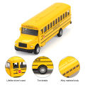Simulation Alloy Pull Back School Bus Children's Inertia Toys Car Model Interactive Education Boy Gifts Toys Car Collection. 