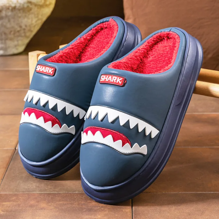 Warm%20Platform%20Slippers%20Men%20PU%20EVA%20Memory%20foam%20Soft%20Shark%20Cute%20Design%20Comfortable%20Non%20Slip%20House%20Shoes%20High%20Quality%20-%20Image%203